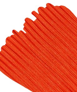 Paracord Planet - Genuine Type III 550 Paracord Nylon Colors Multiple Sizes – 550 LB Tensile Strength 50 Feet Orange