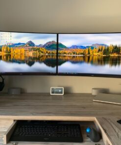 HUANUO Monitor Wall Mount Bracket, Articulating Adjustable Gas Spring Single Arm Stand with VESA Extension Kit for 17 to 32 Inch LCD Computer Screens - VESA 75x75,100x100 45 81oPnx1AtUL