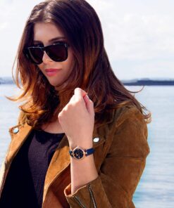 Burgi Diamond Accented Flower Dial Watch - 4 Diamond Hour Markers On Genuine Leather Strap - BUR128 Silver & Brown 13 81oQ30v2egL 1