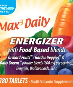 Nature's Way Alive! Max3 Potency Multivitamin, Antioxidants & High Potency B-Vitamins to Support Cellular Energy Metabolism*, 180 Tablets 180 Count (Pack of 1) 20 81oQoPuCSKL 1