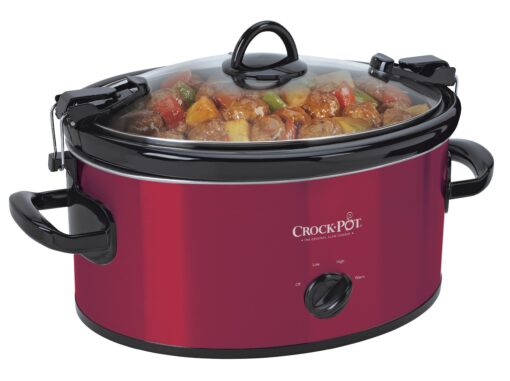 Crock-Pot 6-Quart Cook & Carry Oval Manual Portable Slow Cooker, Red - SCCPVL600-R