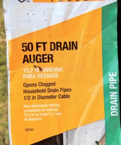 Cobra Products 30500 Cobra 30000 Pipe Auger, for Use with Most Small and Medium Household Drains, 1/2 in X 50 Ft, 50' 21 81oRvYmxU2L