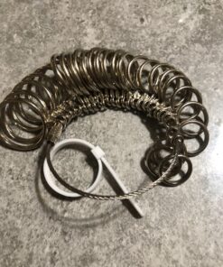 CDBOVID Ring Gauge Tool Ring Stainless Ring on Finger Measuring Ring Tool, Jewelry Sizers Rings Custom Standard Hand Rings Accessories 13 19 81oTkrxyFFL