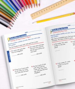 Spectrum Math Word Problems Grade 2, Ages 7 to 8, 2nd Grade Math Word Problems, Addition, Subtraction, Reading, and Writing Numbers to 100, Multi-Step ... Time, Money - 128 Pages Workbook (Volume 103) 12 81oU7JSPDmL