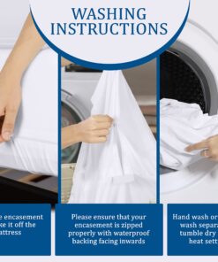 Utopia Bedding Premium Zippered Mattress Encasement (Fits 10 Inches Mattress, Twin XL) - Waterproof Proof Mattress Protector - Six-Sided Mattress Cover 10" Deep 26 81oU7v VbkL 5