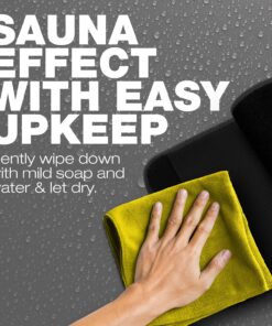 ActiveGear Waist Trimmer Belt Slim Body Sweat Wrap for Stomach and Back Lumbar Support Yellow Large 28 81oVT842B9L