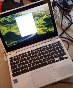 Acer Chromebook R 11 Convertible, 11.6-Inch HD Touch, Intel Celeron N3150, 4GB DDR3L, 32GB, CB5-132T-C1LK, Denim White 40 81oWWtDNBRL