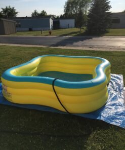 INTEX 57495EP Beach Wave Inflatable Swim Center Pool: 357 Gallon Capacity – 90" x 90" x 22" – Purple 31 81oWg3IuNNL