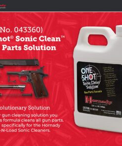 Alternative view of Hornady One Shot Sonic Clean Solution, 1 Quart – Gun Cleaner Solution, Clean All Gun Parts Safely and Quickly – Designed for Use Lock-N-Load Sonic Cleaners – Item 043360