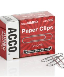 ACCO Paper Clips, Jumbo, Smooth, Economy, 10 Boxes, 100/Box (72580),Silver 22 81oY8dMkkL
