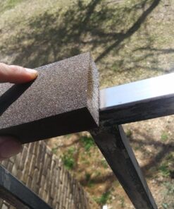 3M 908NA-3P-CC Sponge, Sanding, Fine/Medium, 3.75 2.625-Inch by 1-Inch, 3-Pack-908NA-3P-CC, Black/White, 3 Count 8 81oZZfpC94L