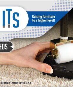 Raise ITS Furniture Risers Bed Riser, Black 1"x4"x4" (8 Count) 10 81oaCgnWilL