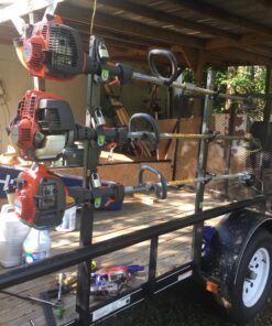 Lockable 3 Place Trimmer Rack for Open Trailers - PK-6 by Pack'em 17 81oagQoJOL