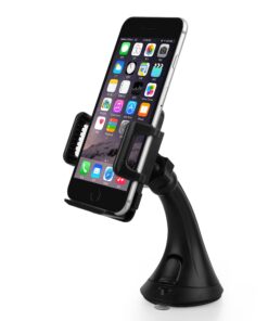 Alternative view of Getron Car Mount Holder, Windshield Dashboard Universal Car Cell Phone Cradle for iPhone Xs MAX XR X 8 Plus 7 Plus 6S SE Samsung Galaxy S9 S8 Edge S7 S6 Note 9 Google Pixel LG and All Smartphones