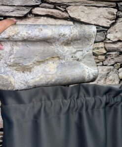 RoomMates RMK9096WP Gray and Almond Weathered Stone Peel and Stick Wallpaper 68 81odA2n0gaL