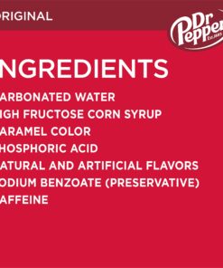 Dr Pepper Soda, 12 fl oz cans, 12 pack Regular 12 Fl Oz (Pack of 12) 33 81odBI YOS