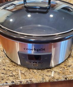 Crock-Pot Choose-a-Crock 6 Quart and Split 2.5 Quart Double Slow Cooker and Food Warmer, Programmable Slow Cooker with Timer, Stainless Steel 37 81odtb Jp3L