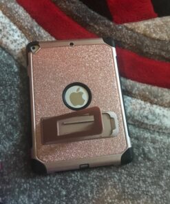 BENTOBEN Case for iPad Air 2/iPad 9.7 2017/2018/Pro 9.7, iPad 5th/6th Generation Case, Glitter 3Layer Full Body Protective Kickstand Durable Leather Shockproof Girls Women Kids Tablet Cover, Rose Gold K381-Rose Gold 52 81ofoh YsXL