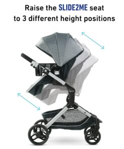 Alternative view of Graco Modes Nest Travel System, Includes Baby Stroller with Height Adjustable Reversible Seat, Pram Mode, Lightweight Aluminum Frame and SnugRide 35 Lite Elite Infant Car Seat, Bayfield Modes Nest w/ Height-Adjustable Seat