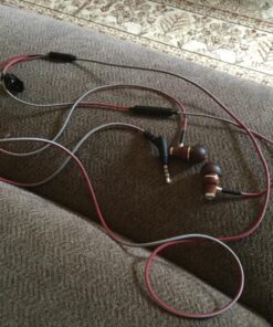 Symphonized Wired Ear buds with Microphone — 90% Noise Cancelling In Ear Headphones Wired, Ear Buds Wired, Earbuds for Computer, Android & PC — Corded Earbuds, Plug In Earphones with Mic (3.5mm Jack) Red 25 81oh02crFL