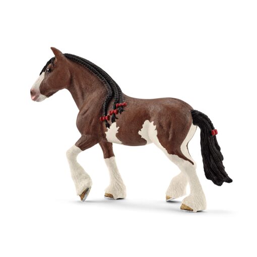 Schleich Farm World, Animal Figurine, Farm Toys for Boys and Girls 3-8 Years Old, Clydesdale Mare