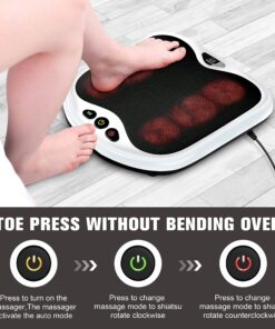 Snailax Foot Massager with Heat, Gifts for Men/Women, Kneading Shiatsu Heated Electric Feet Massager Machine for Plantar Fasciitis,Foot Relief, Washable Cover(White) White SL-593W 26 81ohVBxYG6L