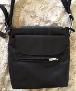 Travelon Anti-Theft Classic Mini Shoulder Bag, Black, One Size, 8.5 x 8.5 x 2 90 81ojubGbbtL 1