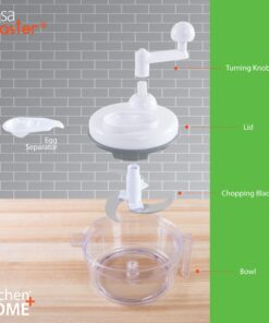 Salsa Master Salsa Maker, Food Chopper, Mixer and Blender - As Seen On TV Manual Food Processor,white 13 81okbX92CyL