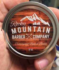 Beard Balm - Rocky Mountain Barber - 100% Natural - Premium Wax Blend with Cedarwood Scent, Nutrient Rich Bees Wax, Jojoba, Tea Tree, Coconut Oil 37 81okej71mrL