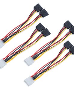 XGATML TxLove 4 Pack 6-Inch/15CM 4pin to 15pin SATA Power Splitter Cable Hard Drive HDD SSD 9 81okpV2uuIL