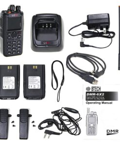 BTECH DMR-6X2 (DMR and Analog) 7-Watt Dual Band Two-Way Radio (136-174MHz VHF & 400-480MHz UHF), with GPS and Recording, Includes Full Kit with 2 Batteries, Programming Cable, and More 15 81okwDvMLuL