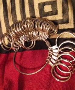 CDBOVID Ring Gauge Tool Ring Stainless Ring on Finger Measuring Ring Tool, Jewelry Sizers Rings Custom Standard Hand Rings Accessories 13 20 81omO 8VAgL