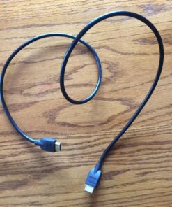 Amazon Basics High-Speed, 4K Ultra HD HDMI 2.0 Cable / Cord, 60 Hz, 2160p, 48 bit, 18 Gbps, 3D, male-to-male, 0.9m (2.9ft) for Laptop 1 Black 3 Feet 48 81omv0ItFHL