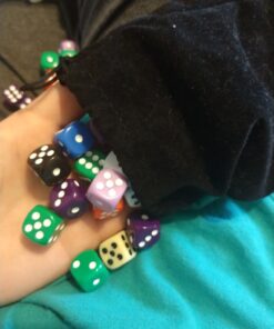 AUSTOR 100 Pieces Dice 6 Sided Game Dice Set, 10 x 10 16mm Acrylic Dice with Velvet Pouch for Tenzi, Farkle, Yahtzee, Bunco or Teaching Math 100 Pieces Round a 27 81oo6u4JHUL