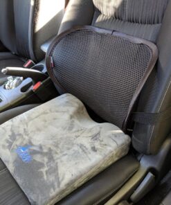 kingphenix Lumbar Support (2 Pack) with Breathable Mesh, Suit for Car, Office Chair Mesh - Black 49 81ooNSjjmL