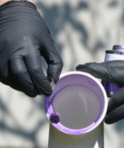 AMMEX X3 Industrial Black Nitrile Gloves, Box of 200, 3 mil, Size Medium, Latex Free, Powder Free, Textured, Disposable, Non-Sterile, BX3D44100-BX 12 81oovhWk9FL