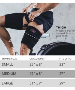 Sports Research Sweet Sweat Thigh Trimmers for Men & Women Increases Sweat & Activity to the Thighs during Exercise Large Pink 22 81opZ BmdAL 1