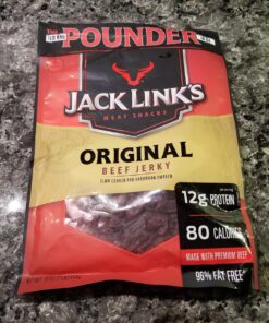 Jack Link's Meat Snacks Beef Jerky, Original, 16 Ounce (Pack of 1) 16 Ounce (Pack of 1) 22 81orTGqsNL