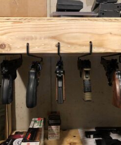 Safety Storage Easy Use Gun Hanger - Made in USA - Original Handmade Pistol Hangers for Gun Safe Organization - for Handguns Over .22 Caliber 6 Pack 29 81orpjTFWoL