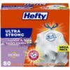 Hefty Ultra Strong Tall Kitchen Trash Bags, Lavender & Sweet Vanilla Scent, 13 Gallon, 80 Count 48 81oru8TO2DS