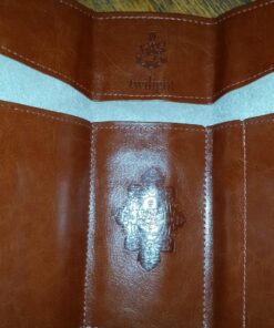 Miayon Twilight Retro Bandage Synthetic Leather Pen Bag Pencil Case Makeup Pouch,Vintage Style Rollup Pencil Case, Pencil Bag(Dark Brown) 46 81otWHYGdWL