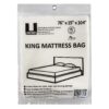 uBoxes Moving Supplies King Mattress Cover/Bag 76" x 15" x 104", Clear 45 81otiQEqCwL