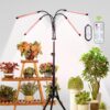 WTINTELL LED Grow Lights for Indoor Plants,LED Plant Grow Light with Stand,Led Full Spectrum,10 Dimmable Levels,3 Modes Timing,Tripod Adjustable 15-72 inch. 6000K 10 81oubomm1nL