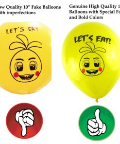 Alternative view of 16 Count Five Nights at Freddys Party Favor 12 Printed Latex Party Balloons