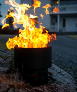 Portable Smokeless Wood Pellet Firepit - Flame Genie FG-16 Portable Fire Pit, Smoke-Free Wood Pellet Fire Pit, USA Made, Smokeless Fire Pits for Outside, 13.5" Diameter, Smokeless Firepit, Black 34 81owqF2G vL