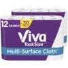 Viva Multi-Surface Cloth Paper Towels, Task Size - 12 Family Rolls (2 Packs of 6 Rolls) = 30 Regular Rolls (143 Sheets Per Roll), 286 Count (Pack of 6) 13 81oxA4wm4oS