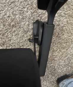 CLATINA Swivel Executive Computer Chair with 3D Armrest and Lumbar Support, Adjustable Ergonomic Fabric Backrest Task Chair for Home Office Conference Room 1 pack-No headrest Black-fabric 30 81oxoNhOqBL