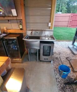 GRIDMANN Stainless Steel 1 Compartment Utility Sink with Right Drainboard, NSF Certified Commercial Kitchen Sink, 18" x 18" x 12" Bowl 28 81oyVLbV13L