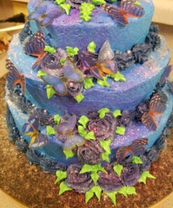 Sugar Robot Inc. Edible Butterflies Small Premium Crafted Made in the USA Cake and Cupcake Toppers, Decoration (Blue) Blue 42 81oyYrm7G5L