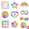 Libima 72 Pieces Anxiety Sensory Stickers Anxiety Textured Stickers Fidget Stickers Mindfulness Sticker School Counselor Supplies Adult Sensory Items Anxiety Relief for Kids, 9 Styles (Bright Color) Bright Color 36 81oyf4xHML